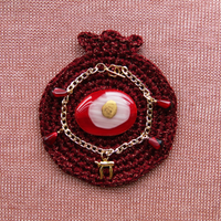 Chai Pomegranate Gold Charm Bracelet