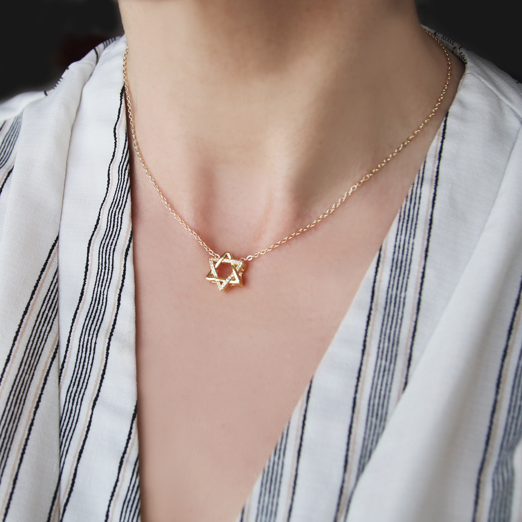 Every day Star of David Floating Necklace