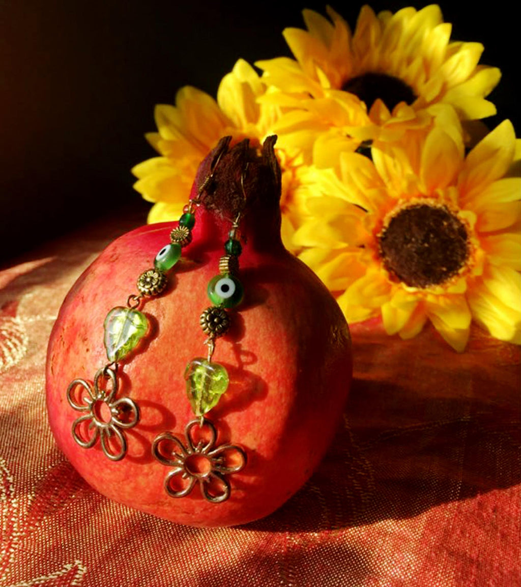 Green With Envy Delta Verde Climber Earrings