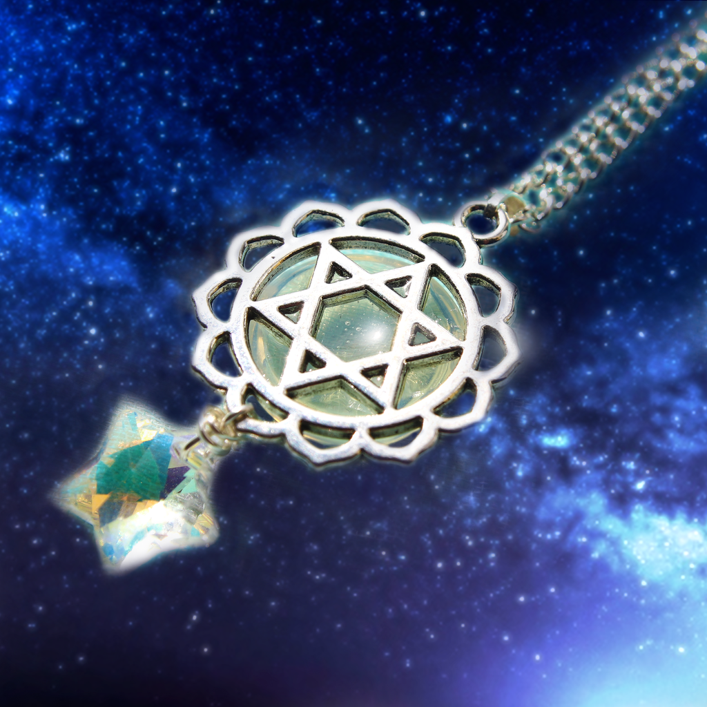 Crystal star outlet of david pendant