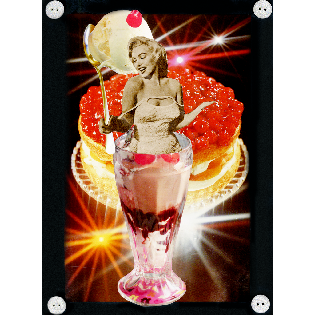 Happy Birthday Miss Monroe Analogue Collage
