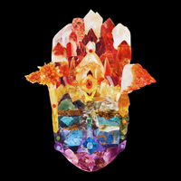 Pride Rainbow Gemstone Hamsa